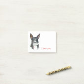 Post-it® Notes de post-it de colley/YourDogPortrait.com (Sur un bureau)