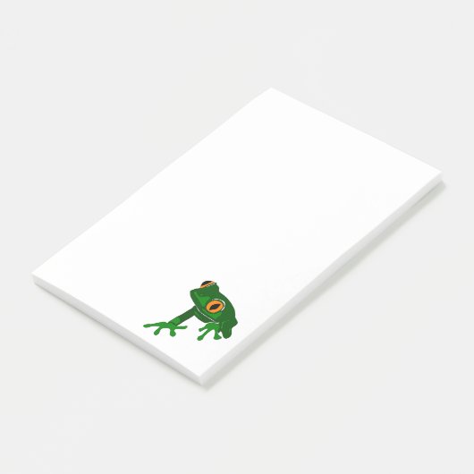 Post-it® Notes de post-it de grenouille verte (Incliné)
