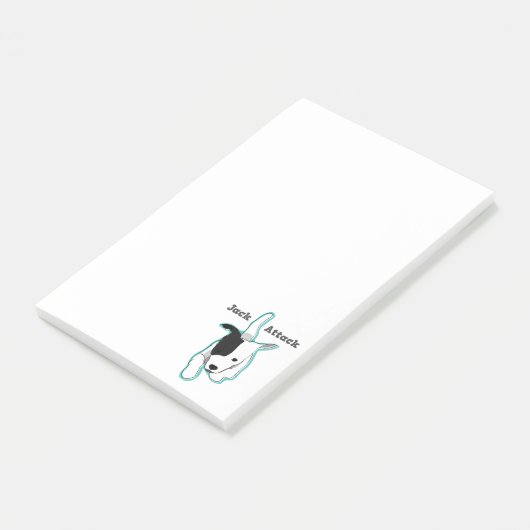 Post-it® Notes de post-it de Jack Russell Terrier (Incliné)