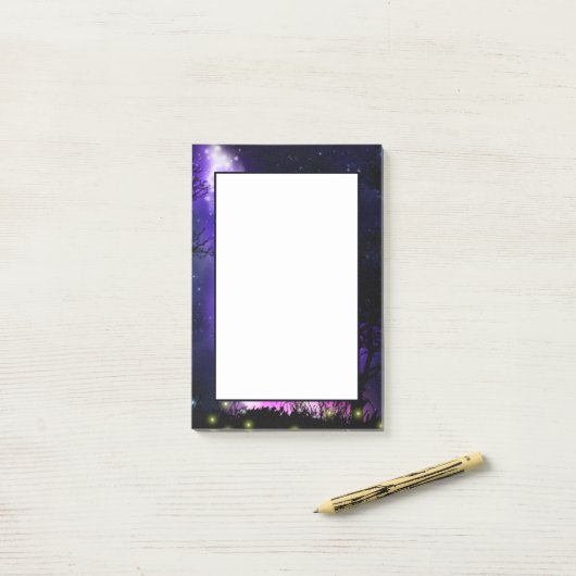 Post-it® Notes de post-it de la Voie Lactée Magique (Sur un bureau)