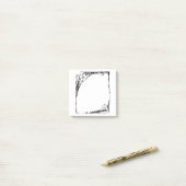 Post-it® Notes de post-it de lis de nouveau d'art (Sur un bureau)