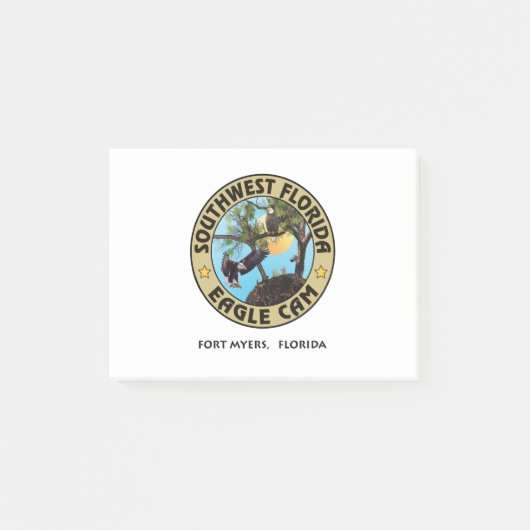 Post-it® Notes de post-it de Logo'ed de came de SWFL Eagle (Devant)