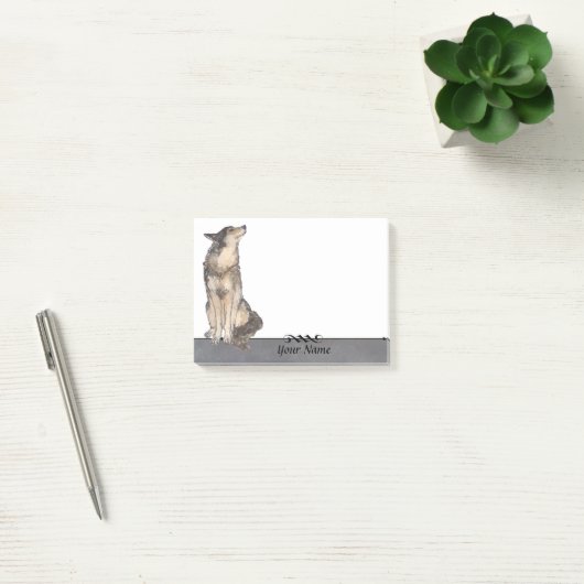 Post-it® Notes de post-it de loup (Bureau)