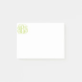Post-it® Notes de post-it de monogramme (Devant)