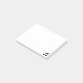 Post-it® Notes de post-it de note de musique (Incliné)