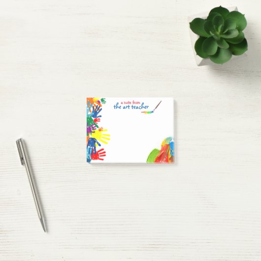 Post-it® Notes de post-it de professeur d'art (Bureau)