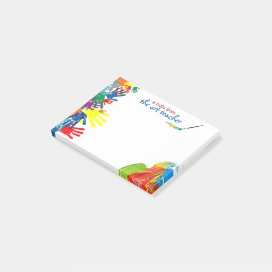 Post-it® Notes de post-it de professeur d'art (Incliné)