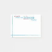 Post-it® Notes de post-it de professeur de Sciences (Devant)