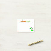 Post-it® Notes de post-it de professeur de Sciences (Sur un bureau)