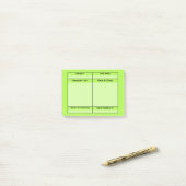 Post-it® Notes de post-it de projet de travail (Sur un bureau)