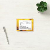 Post-it® Notes de post-it de recette de pain de citron (Bureau)