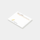 Post-it® Notes de post-it de secrétaire Custom Name d'école (Incliné)