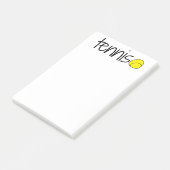 Post-it® Notes de post-it de tennis (Incliné)