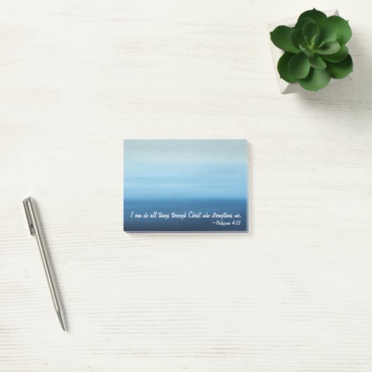 Post-it® Notes de post-it d'océan d'écriture sainte (Bureau)