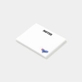 Post-it® Notes de post-it du coeur de l'amour personnalisé (Incliné)