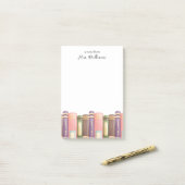 Post-it® Notes de post-it du livre d'enseignant personnalis (Sur un bureau)