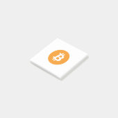 Post-it® Notes de post-it du logo | de Bitcoin BTC (Incliné)