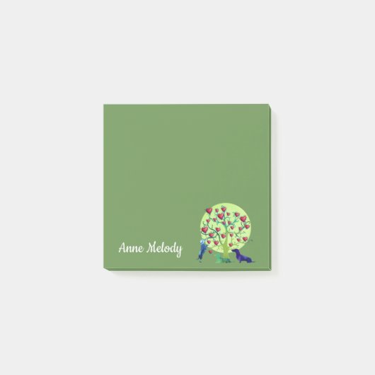 Post-it® Notes de post-it faites sur commande d'arbre (Devant)