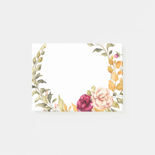 Post-it® Notes de post-it florales (Devant)