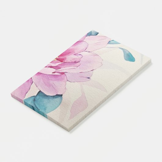 Post-it® Notes de post-it florales d'art d'aquarelle de (Incliné)