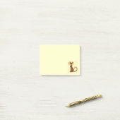 Post-it® Notes de post-it fraîches de chat (Sur un bureau)