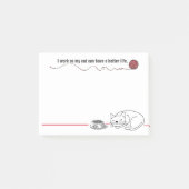 Post-it® Notes de post-it intelligentes d'humour de chat (Devant)