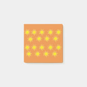 Post-it® Notes de post-it jaune orange Sun (Devant)