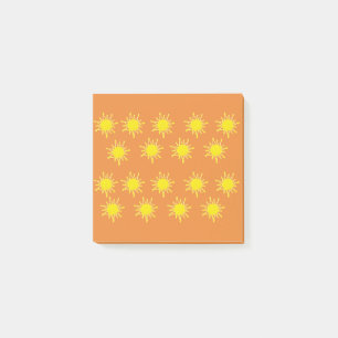Post-it® Notes de post-it jaune orange Sun