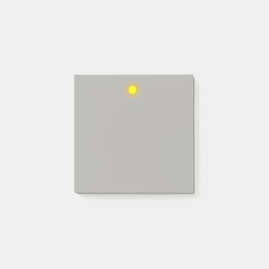 Post-it® Notes de post-it jaunes lumineuses de Sun (Devant)