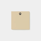 Post-it® Notes de post-it mignonnes d'empreinte de patte (Devant)