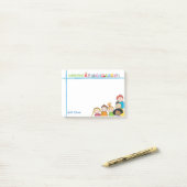 Post-it® Notes de post-it nommées faites sur commande (Sur un bureau)