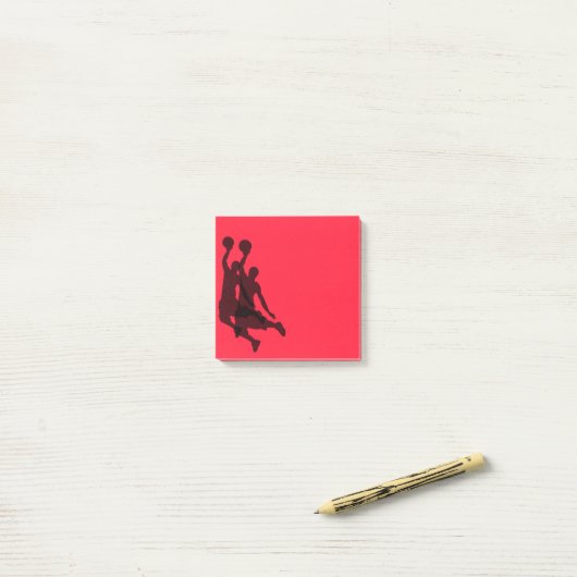 Post-it® Notes de post-it-Notes-Basketball (Sur un bureau)