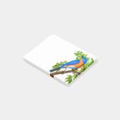 Post-it® Notes de post-it orientales d'art d'oiseau bleu (Incliné)