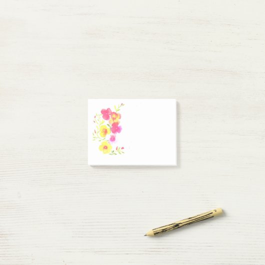 Post-it® Notes de post-it Pansy (Sur un bureau)