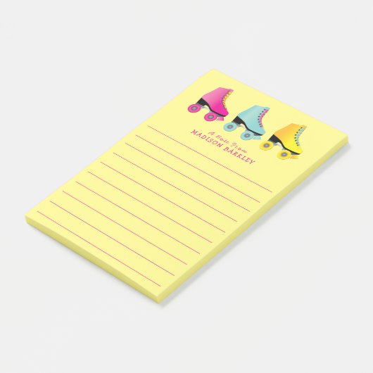 Post-it® Notes de post-it Patinage à roulettes Kid Cute Ret (Incliné)