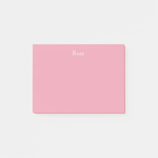 Post-it® Notes de post-it personnalisées de rose rose (Devant)