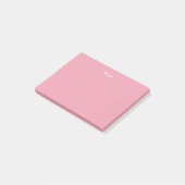 Post-it® Notes de post-it personnalisées de rose rose (Incliné)