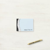 Post-it® Notes de post-it personnalisées par épine latérale (Sur un bureau)