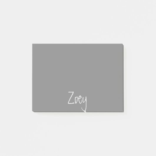 Post-it® Notes de post-it personnalisées par gris (Devant)