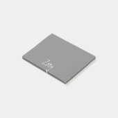 Post-it® Notes de post-it personnalisées par gris (Incliné)