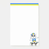 Post-it® Notes de post-it pour le chat de patinage mignon (Devant)
