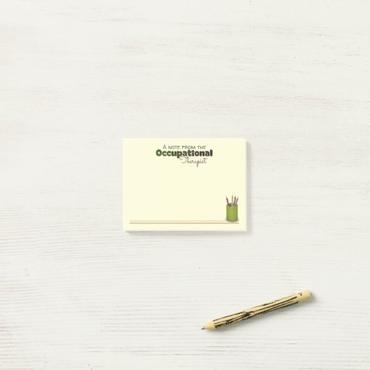 Post-it® Notes de post-it pour l'ergothérapeute (Sur un bureau)