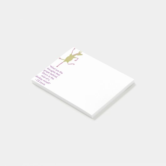 Post-it® Notes de post-it radieuses d'âne de Jennets (Incliné)