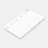 Post-it® Notes de post-it rayées de papier de carnet (Incliné)