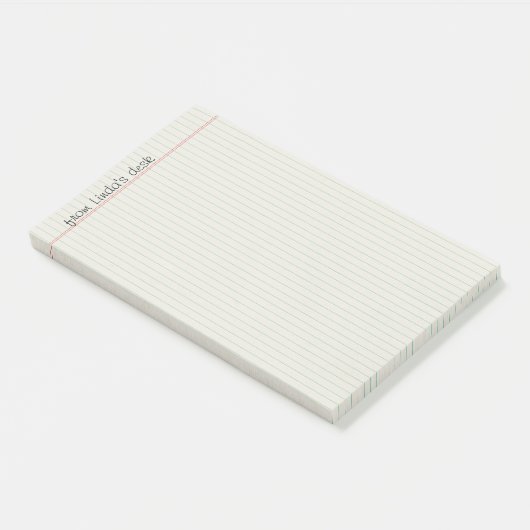 Post-it® Notes de post-it rayées d'extra large de papier de (Incliné)