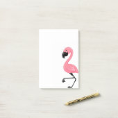 Post-it® Notes de post-it roses de Flamant rose (Sur un bureau)