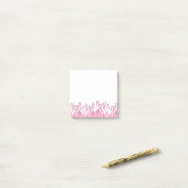 Post-it® Notes de post-it roses de Flamant rose (Sur un bureau)