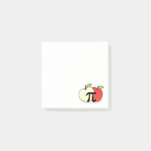 Post-it® Notes de post-it rouges d'Apple pi