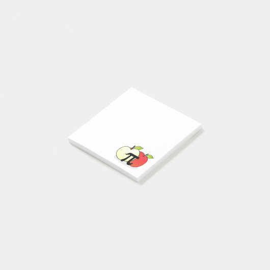 Post-it® Notes de post-it rouges d'Apple pi (Incliné)