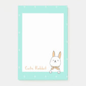 Post-it® Notes de post-it sur lapin mou (Devant)